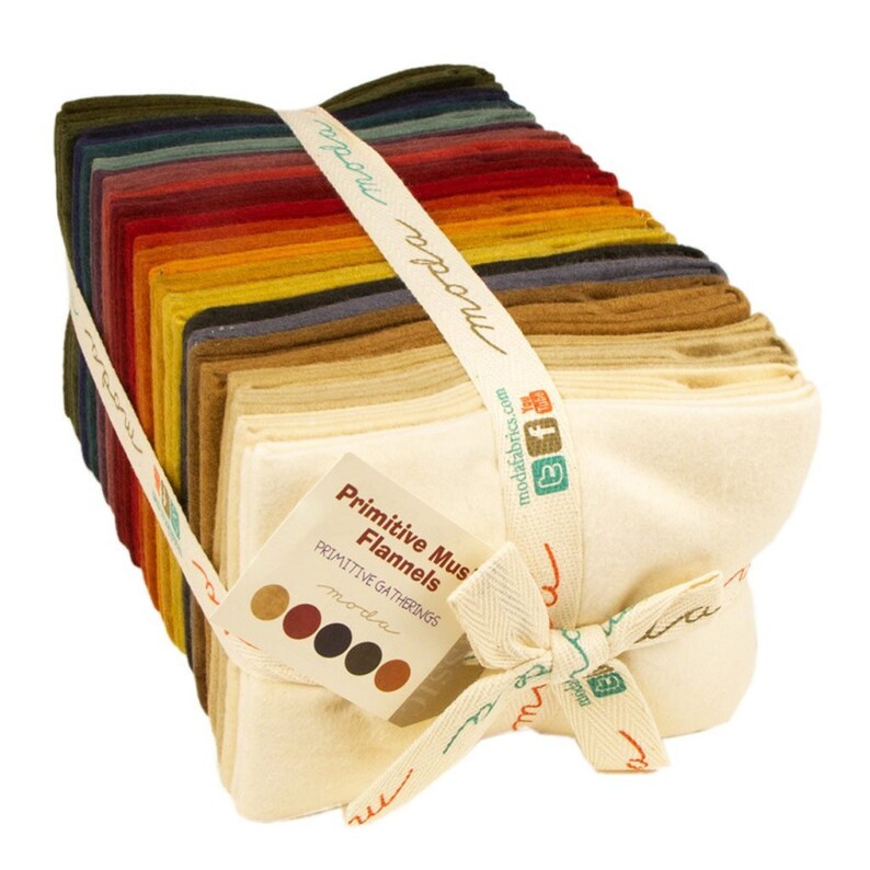 Primitive Gatherings Muslin FLANNEL Fat Quarter Bundle Moda Fabric 25 fqs