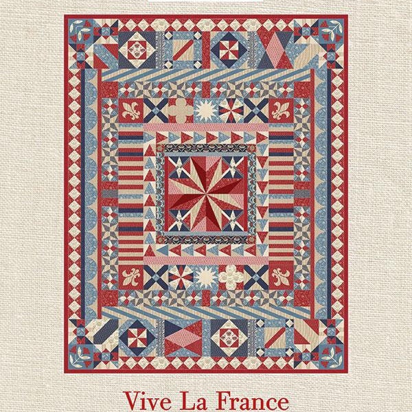 Vive La France Pattern by French General featuring Vive La France  by Moda Fabrics