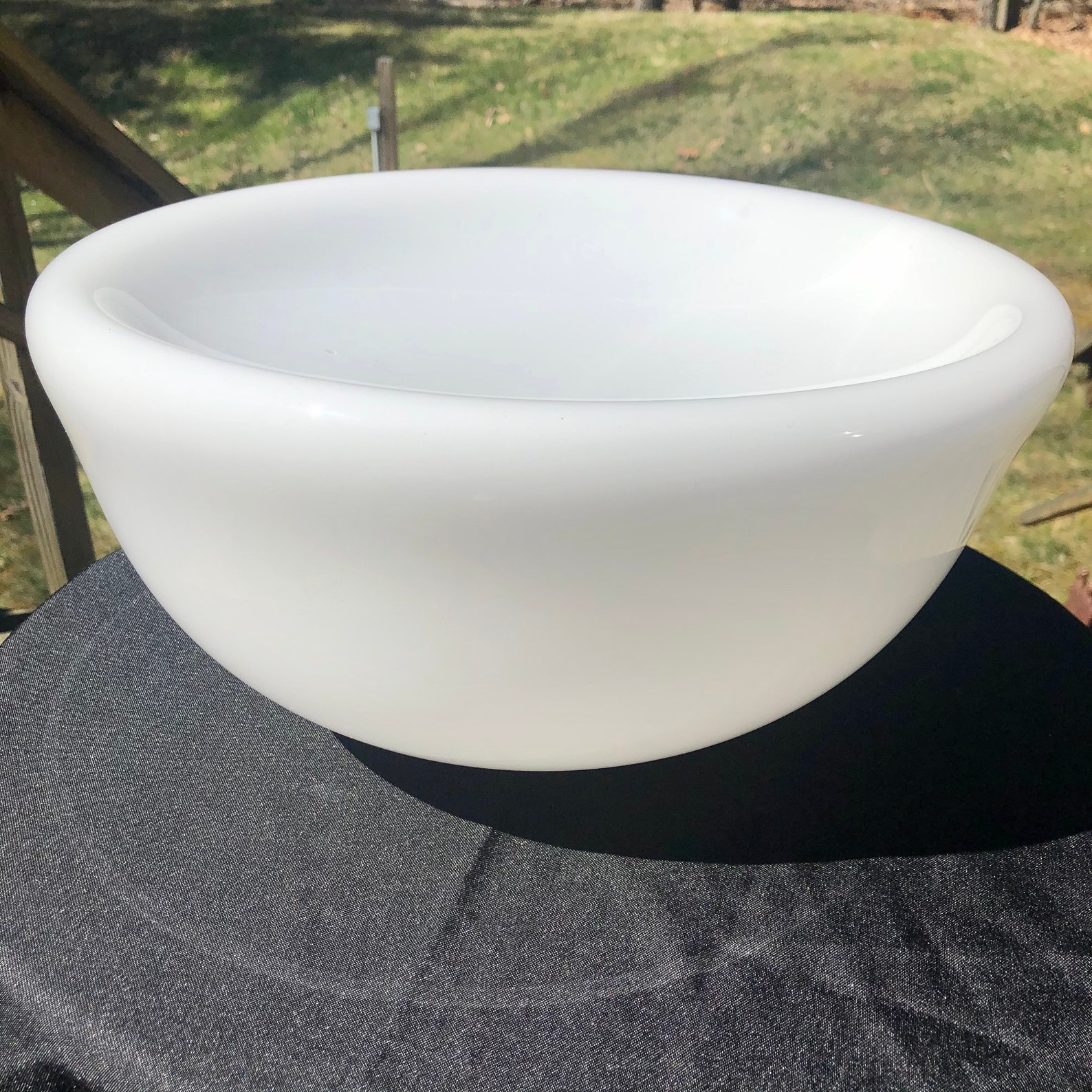 Tall double wall bowl blown glassFathers day gift art Etsy