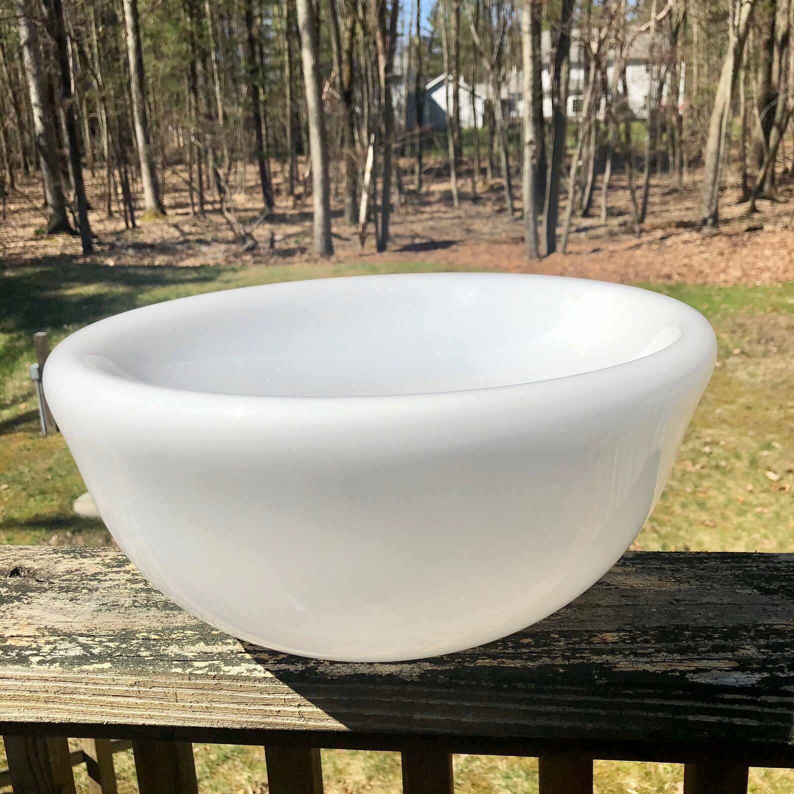Tall double wall bowl blown glassFathers day gift art Etsy