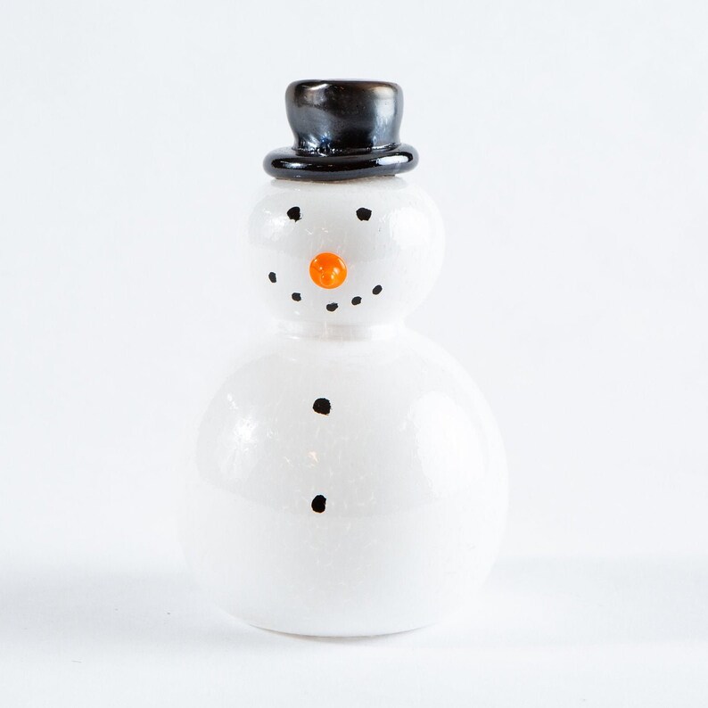 Blown Glass Snowman 6 Christmas Gift Christmas Etsy