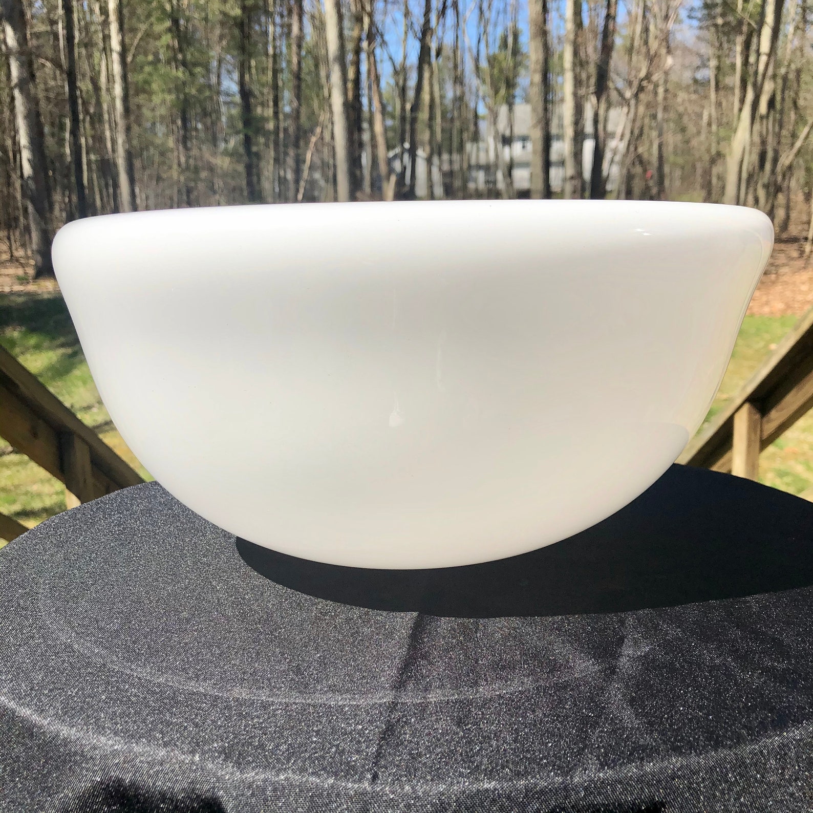 Tall double wall bowl blown glassFathers day gift art Etsy