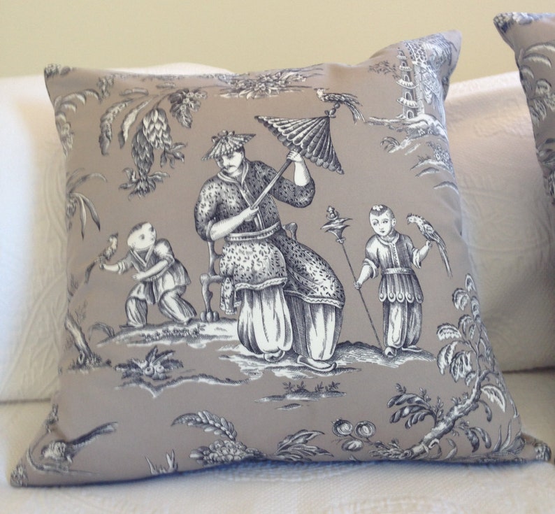 Chinoiserie Cushion Cover image 1