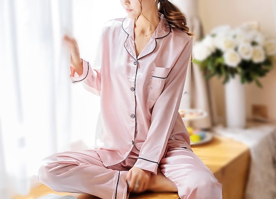 Ensemble pyjama femme, ensemble pyjama rose, ensemble pj