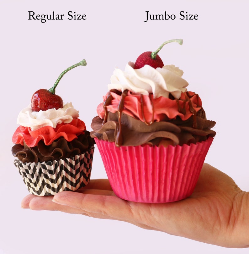 Faux Blueberry Pancake Scented Jumbo Faux Cupcake PhotoNote-Holder ~ Party Wedding Baby Shower Favors Decorations