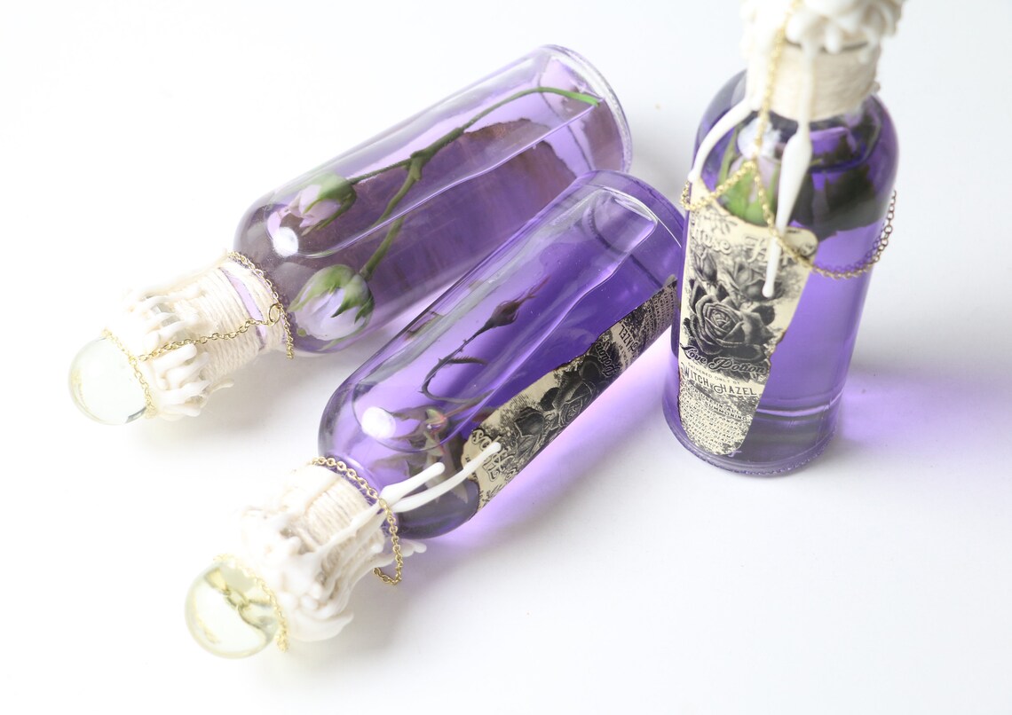 Flacon Potion Rose Lumineux – Décoration Halloween Fantaisie (BPA Free)