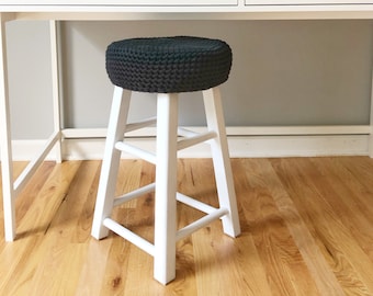 PDF Crochet Pattern: Crochet Stool Cover