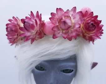Doll Flower Crown - Dolfie Crown - Ball Jointed Doll Crown - BJD Flower Crown - Miniature Flower Crown - Balljointeddoll Crown - Doll Crown