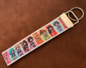 Sailor Scouts Chibis Key Fob