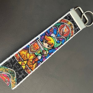 Legend of Zelda Stained Glass Key Fob