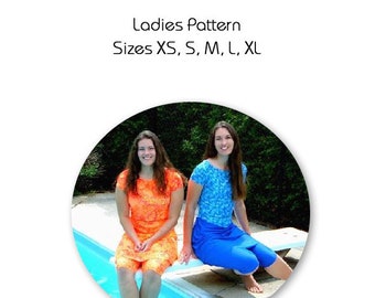 Modest Swimwear Sewing Pattern (Multi-Size XS, S, M, L, XL)