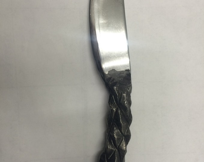 Pineapple Twist Railroad Spike Knife Etsy