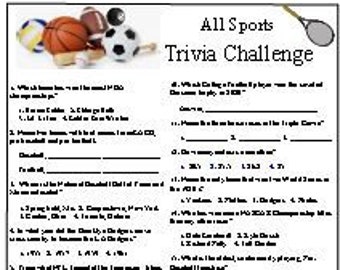 All Sports Trivia Challenge