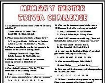 Memory Tester Trivia Challenge