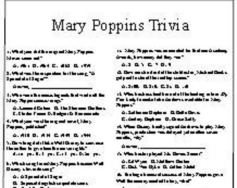 Mary Poppins Trivia