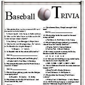 Baseball Trivia with a Baseball Stadium Quiz