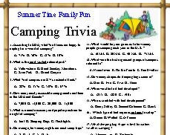 Camping Trivia and Games