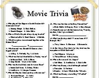 Movie Trivia, for the avid movie person