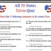 All 50 States Trivia - Etsy