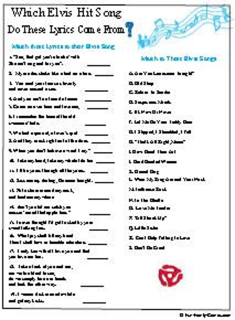 Elvis Trivia, Elvis Movies Trivia, and Elvis Love Songs Trivia (Instant