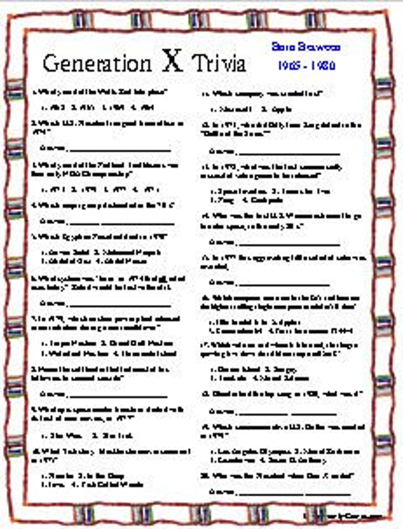 The Quiz That's Stumping Gen Z