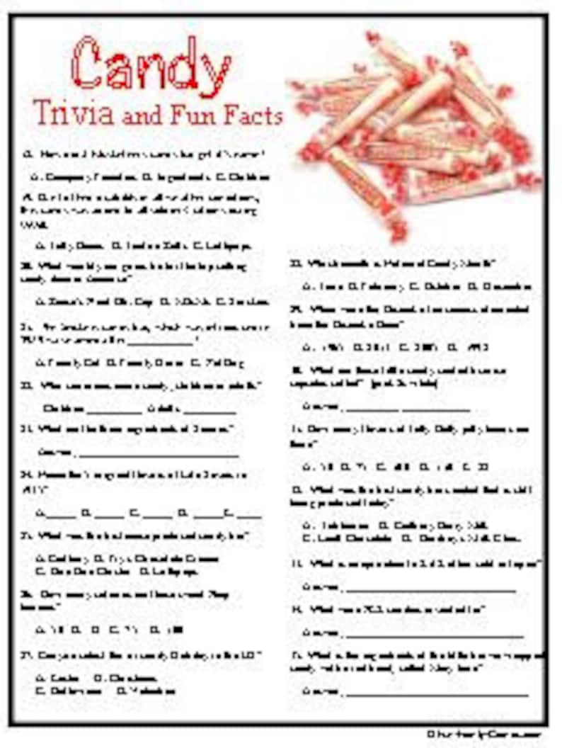 Candy Trivia, some sweet candy trivia about those treats we eat. image 2