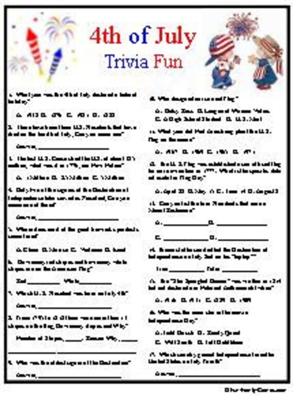 Fourth Of July Trivia Questions And Answers Printable Printable Word Searches Fourth Of July Trivia Questions And Answers Printable Printable Word Searches
