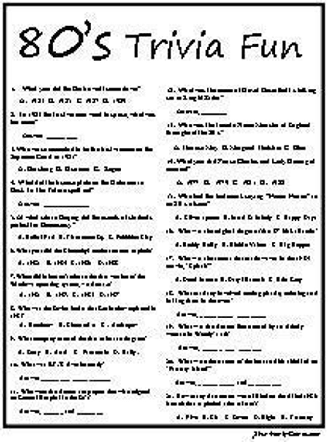 80-s-trivia-quiz-80-s-music-trivia-etsy for Free Printable 80 S Trivia Questions And Answers Printable 80's Trivia Quiz & 80's Music Trivia - Etsy for Free Printable 80 S Trivia Questions And Answers Printable