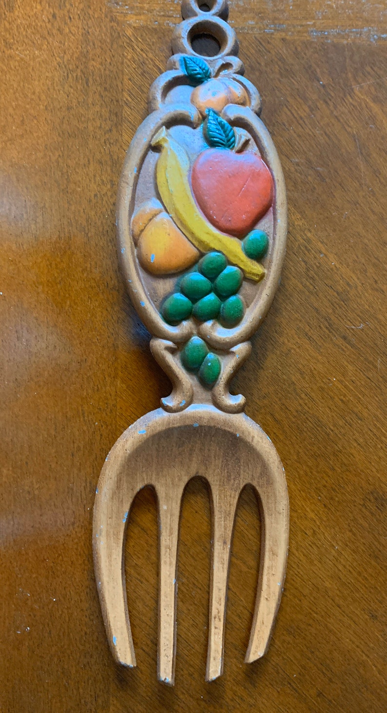 Metal Fork and Spoon Wall Decor by Sexton Etsy