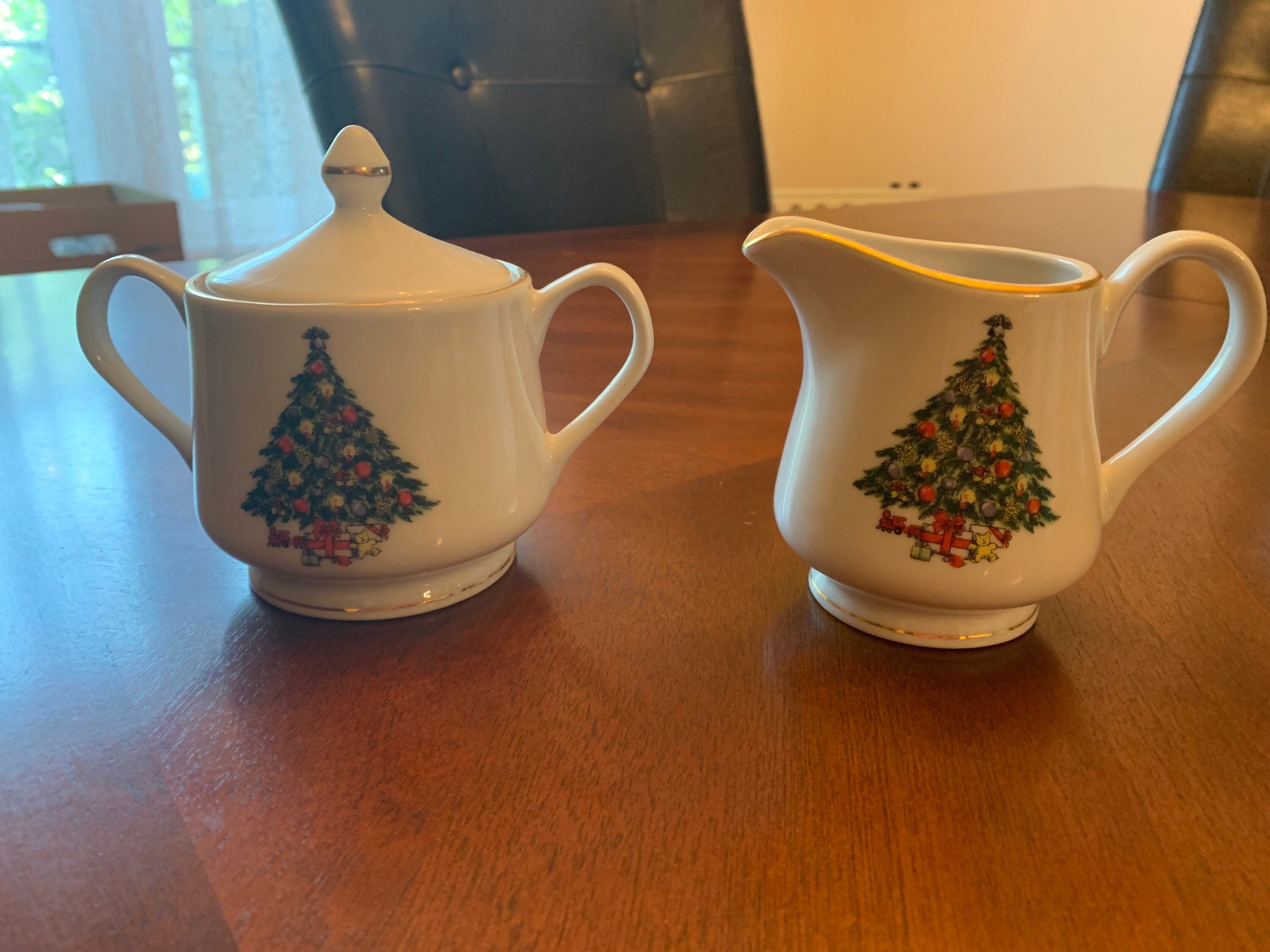 Christmas Set 26 Pieces Cups Saucers Creamer Sugar Bowl | Etsy