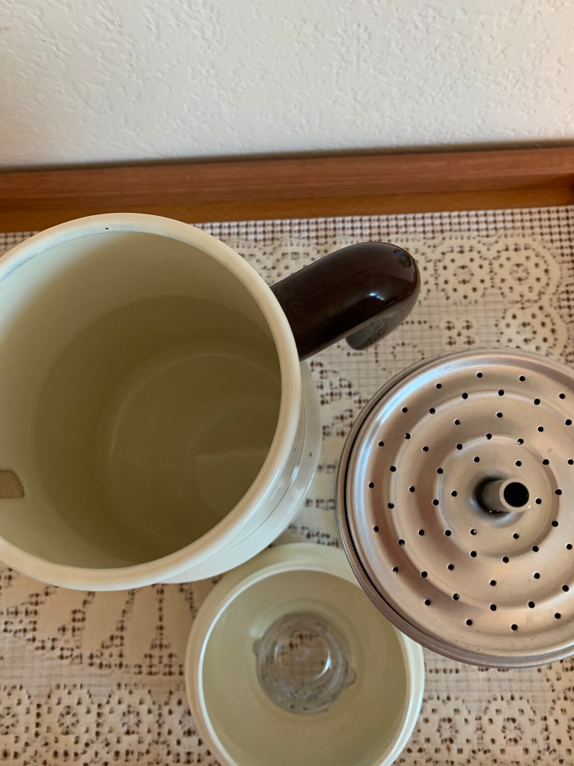 Vintage Enamel Coffee Pot Made in Japan Etsy