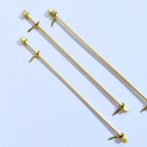 Dollhouse Miniature Curtain Wooden Curtain Rods 1:12 Scale
