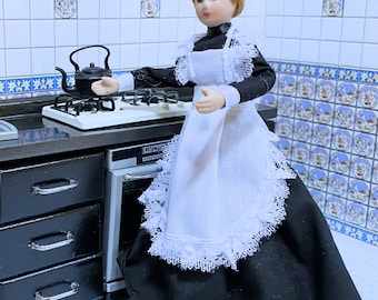 Dollhouse Miniature  Victorian Servant / Maid  Doll 1:12 Scale