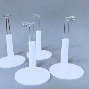 Dollhouse Miniature  Doll Stands Fits  5&quot; - 6 &quot; Dolls  1:12 Scale