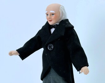 thumbnail image 2 of Melody Jane 1:12 Scale Dollhouse Father Figure - Porcelain Miniature Person For Dollhouse Scenes 2 of 11
