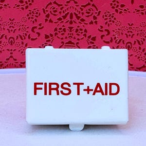 Dollhouse Miniature Empty Metal First Aid Box 1:12 Scale