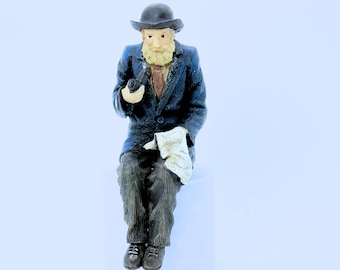 Melody Jane Dollhouse Grandfather Miniature Figure - 1:12 Scale Porcelain People, 5.5 Inches Tall, Poseable - View #12