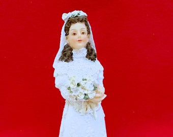 Dollhouse Miniature Resin Bridal Doll 1:12 Scale