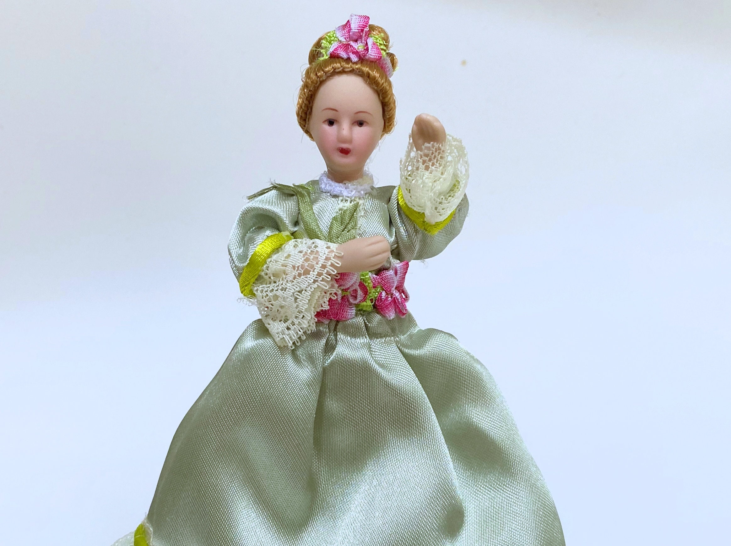 Dollhouse Miniature  Victorian Porcelain  Lady Doll