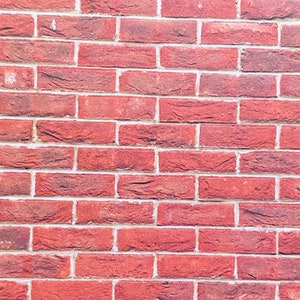 Casa delle bambole in miniatura di alta qualità A3 cartoncino rosso mattone invecchiato carta da parati intelaiatura Bond scala 1:12