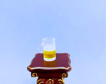 Dollhouse Miniature Filled  Frothy  Mug of Beer 1:12 Scale