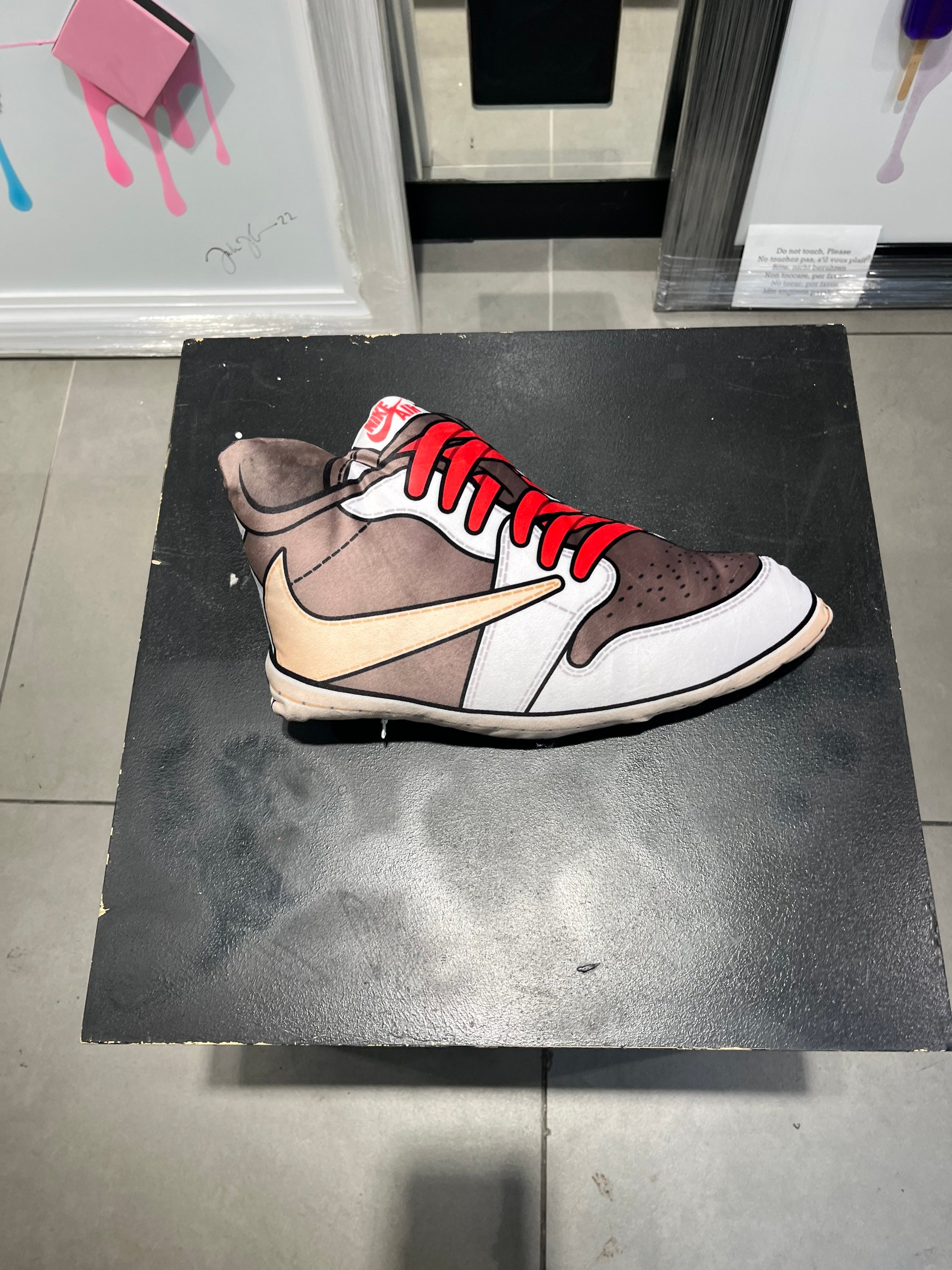TS Jordan 1 Low Rev Mocha Lows Red Lace Swap Sole Pads Tribute