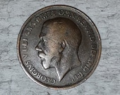 1917 George V One Penny - World Coins