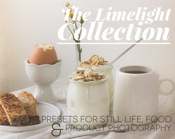 The Limelight Collection Lightroom Presets for Food, Product and Still Life Photography