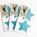 Star Stickers Pk10 5cm - Glitter Blue