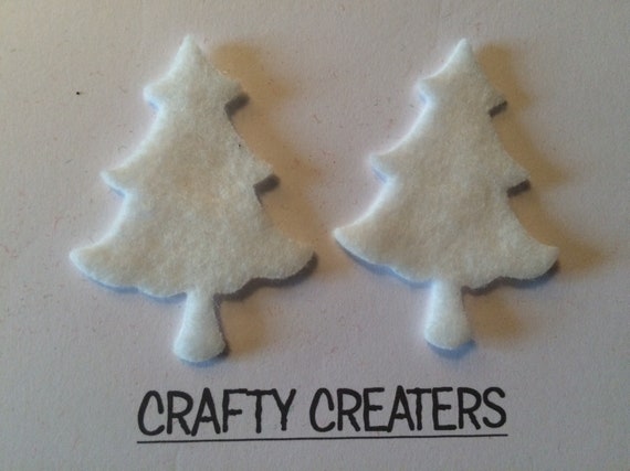 CARD CRAFTS FELT CHRISTMAS TREES CHRISTMAS SHAPES TOPPERS,EMBELLISHMENT