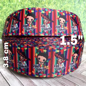 CRAFT SUPPLY Mexico grosgrain ribbon Fiesta Mexico ribbon . 5 de Mayo ribbon.