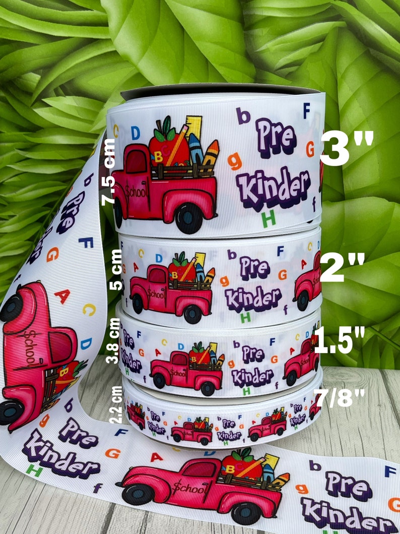 Kider Ribbon CRAFT SUPPLY. Pre-kinder Grosgrain Ribbon. Pre K Ribbon. School Ribbon ...