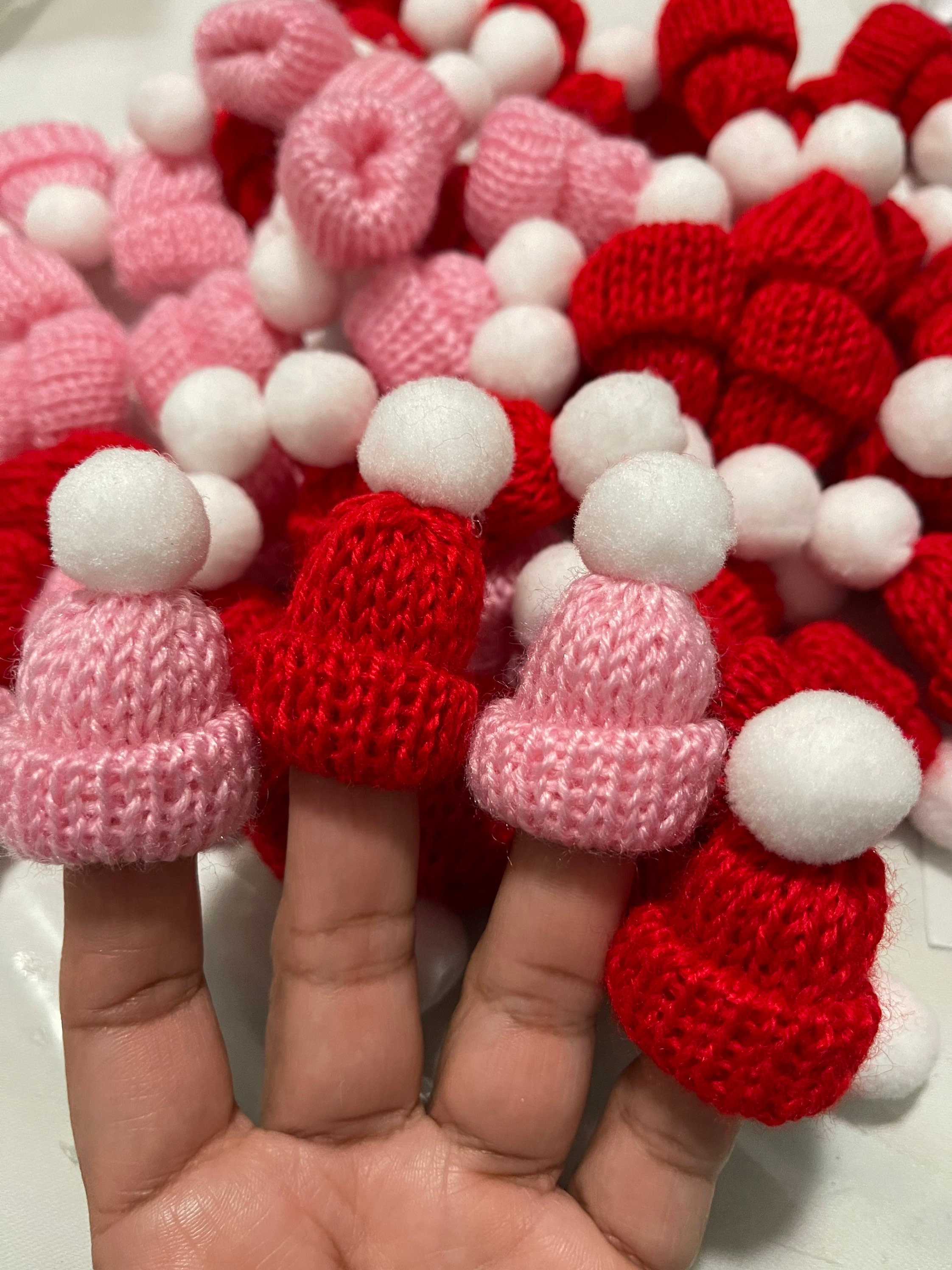 CRAFT SUPPLY. Mini Snowman Hats. Craft Mini Hat. Mini Knit Hat