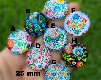 CRAFT SUPPLY. Ethnic flowers glass cabochon. Flowers glass cabochon. Flowers flat back cabochon. Ethnic Flowers bow center. dome cabochon.